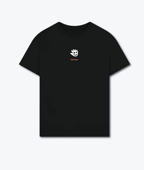 Contrast Logo Oversize Tee - Black